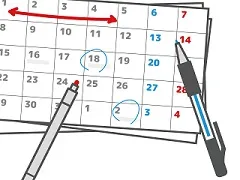 日にちを絞った浮気調査